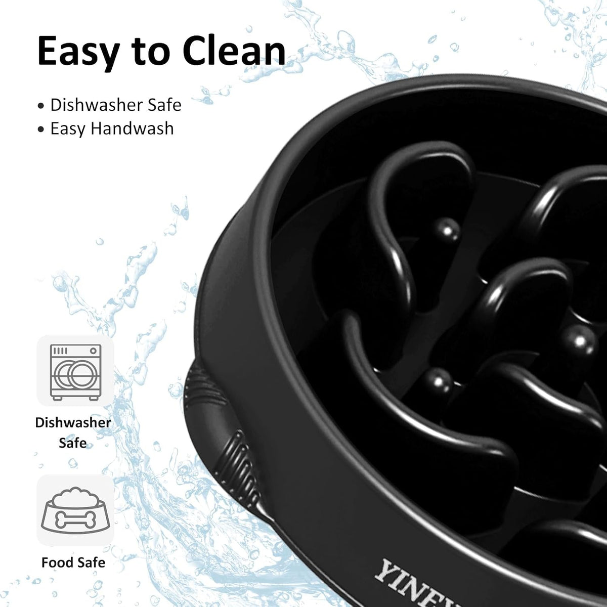 4 Cups Slow Feeder Dog Bowls Large Breed Anti-Choking Healthy Eating