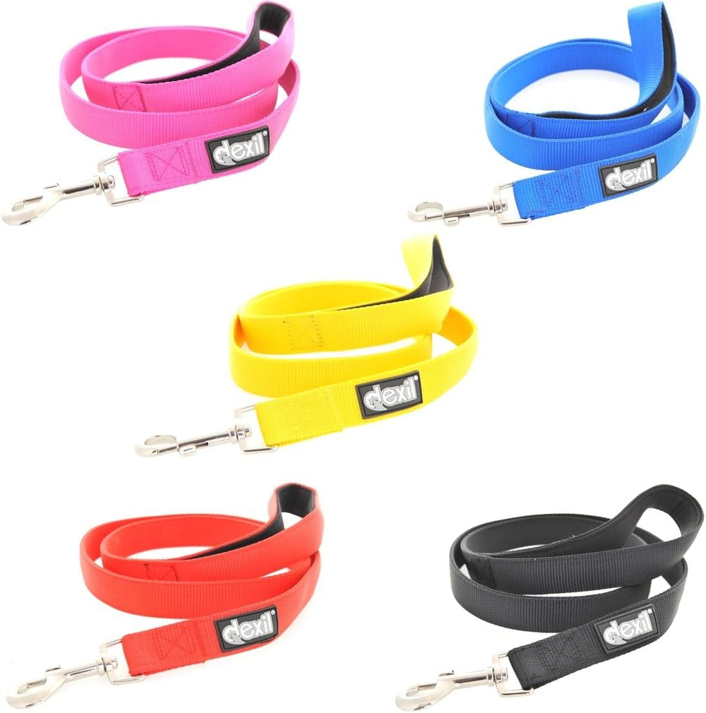 Elite Range Luxury Padded Handle Strong 1.2M 4Ft Pet Dog Lead Leash (Flash Red, 120Cm/4Ft X 25Mm)