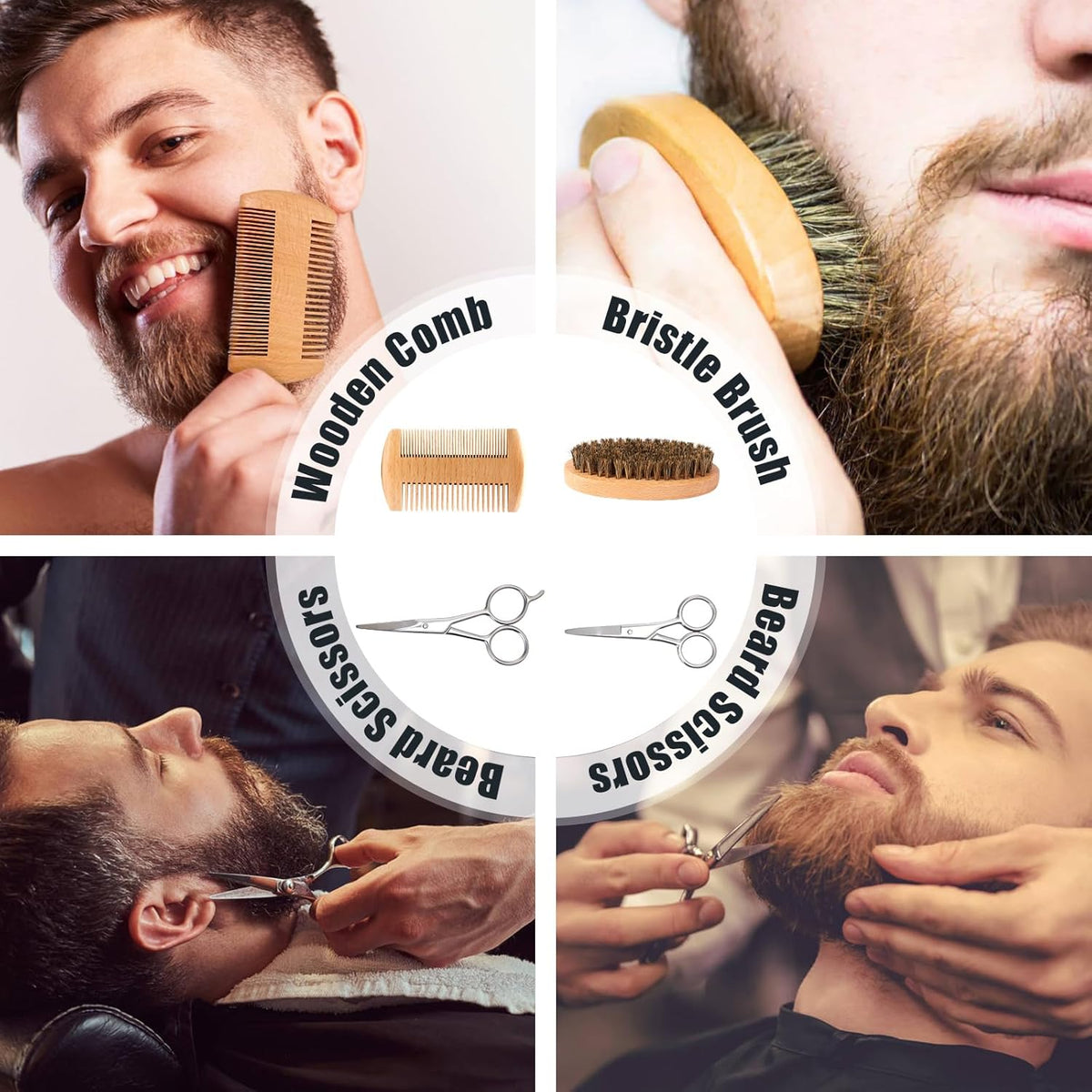 Beard Care Kit for Men Gifts,  Beard Grooming Set, Moisturize Beard