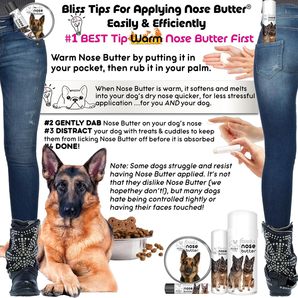 The Blissful Dog Nose Butter 1oz – Unscented Dog Nose Balm & Moisturiser for Dry Snouts