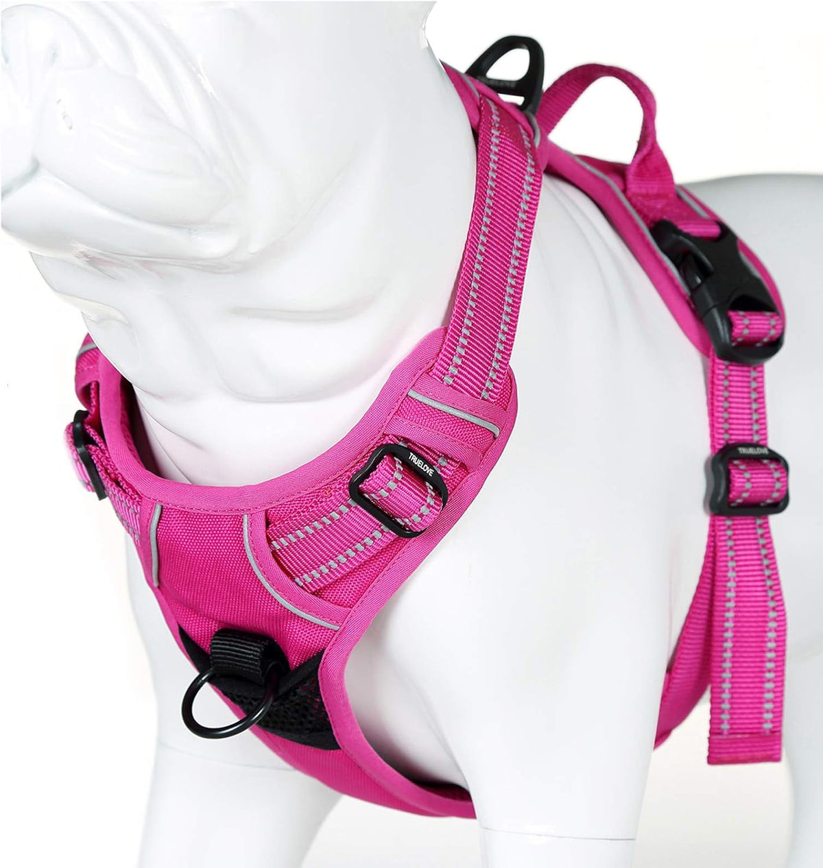 Dog Harness,No Pull Adjustable Vest with Front & Back Lead Clips