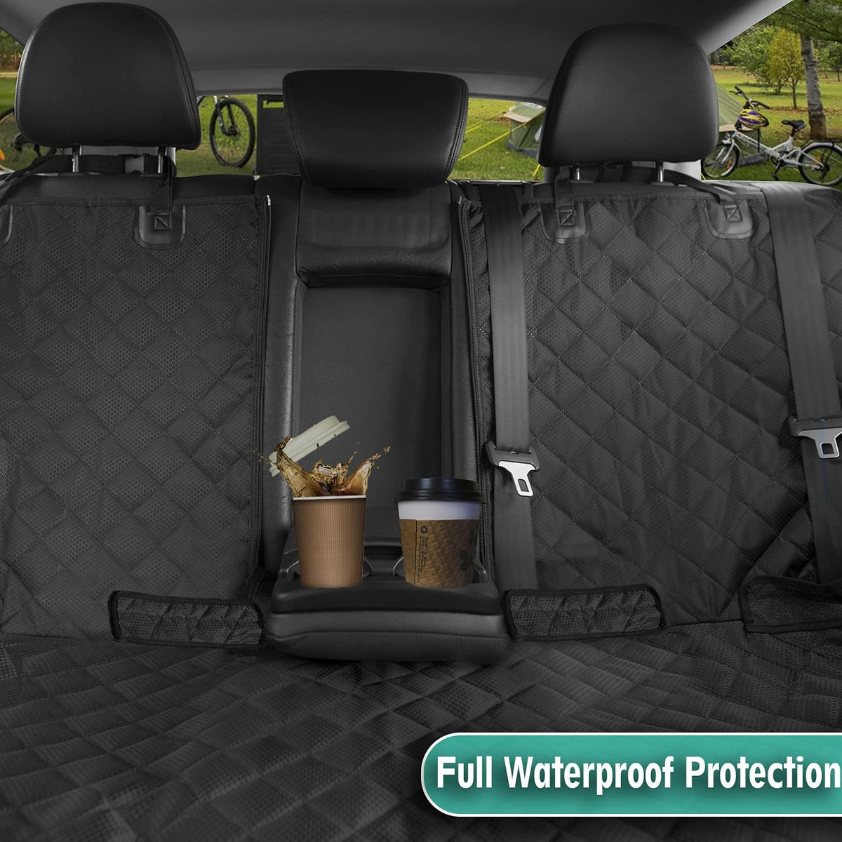 Premium Dog Car Seat Cover with Armrest Opening with ISOFIX 45X133Cm