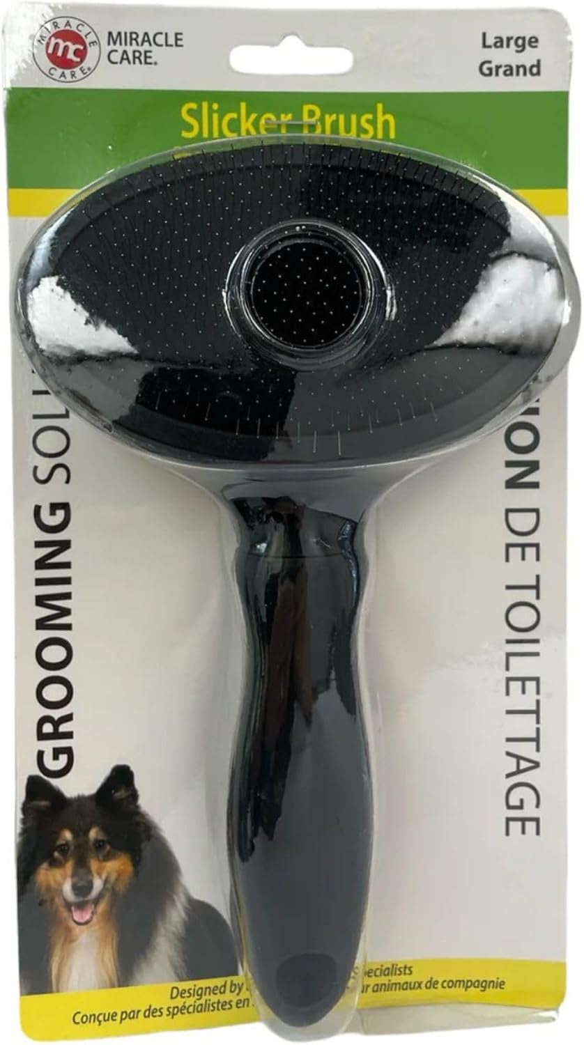 Coat Slicker Brush, Black, Large