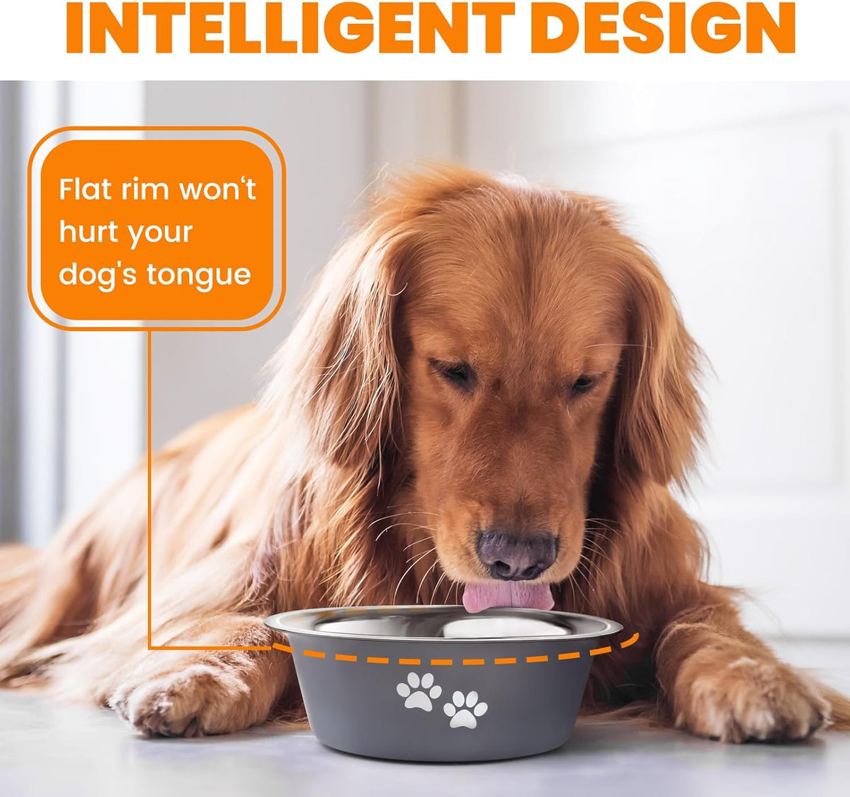 2 Pack Dog Bowls Stainless Steel 2020ML
