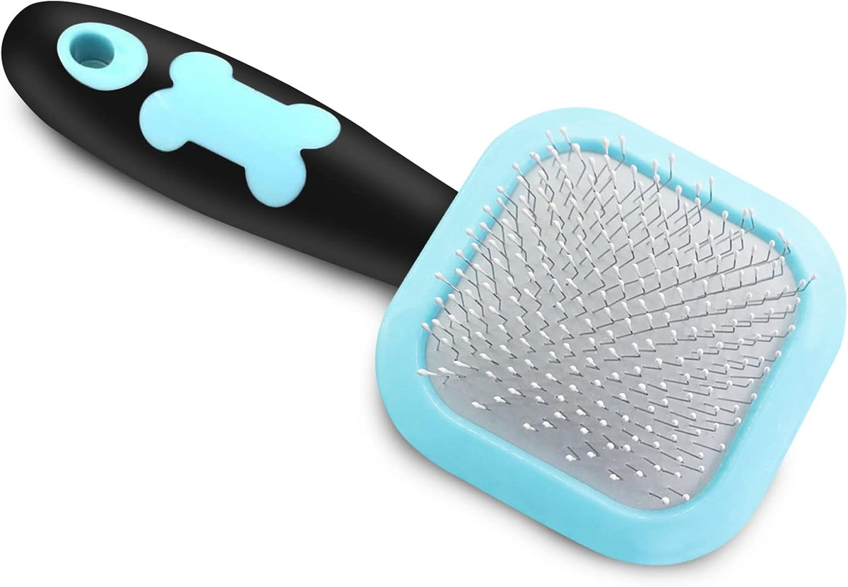 Slicker Brush, Dog Brush for Gently Cleaning Shedding Hair, One Size Blue