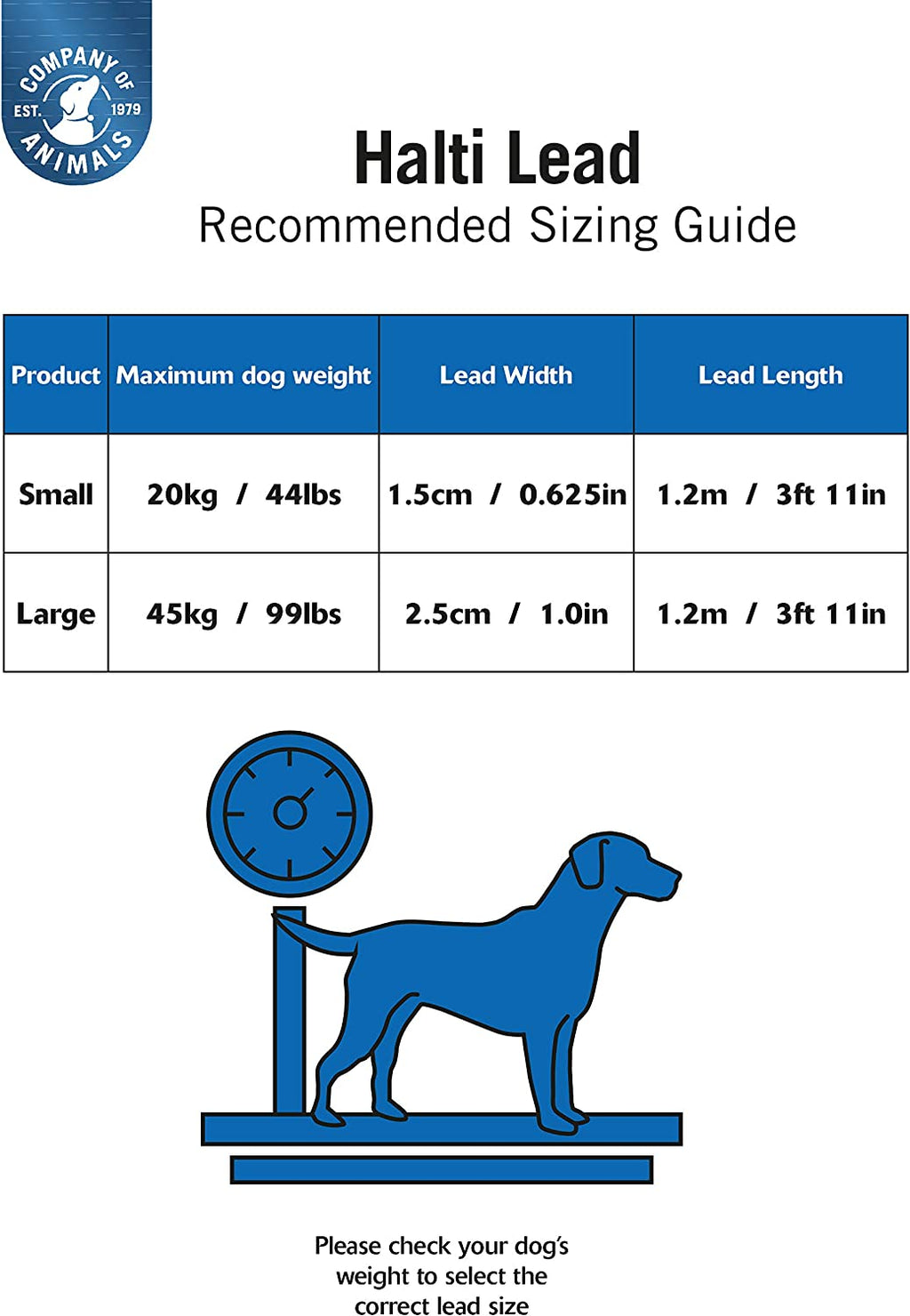 Lead for Dogs | Size Small, Black, 1.2M