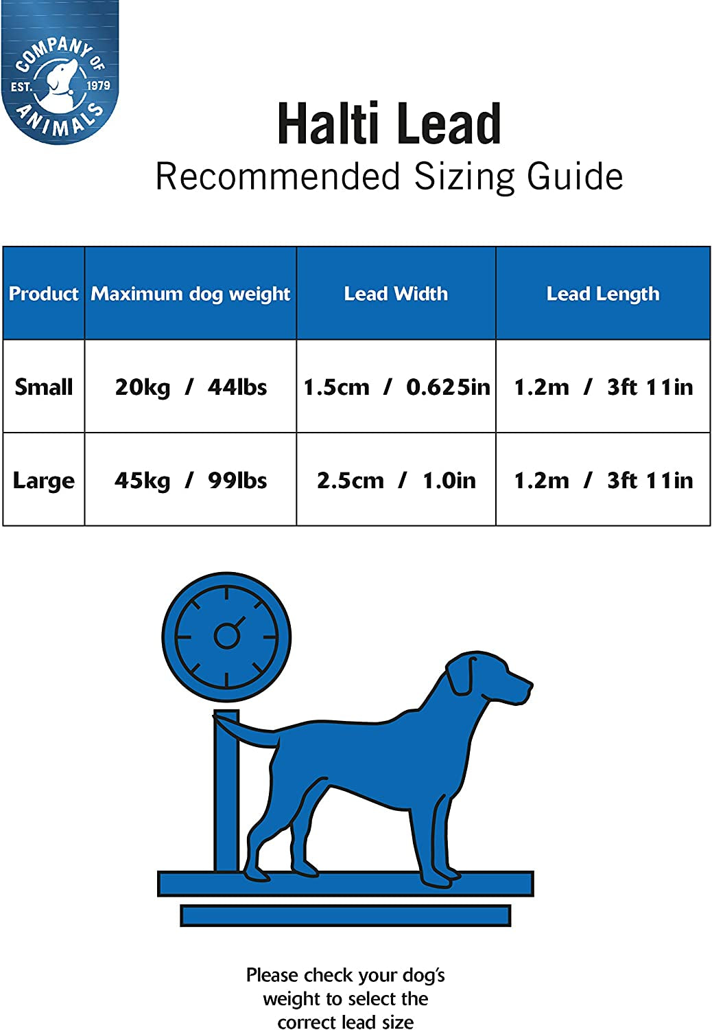 Lead for Dogs | Size Small, Black, 1.2M
