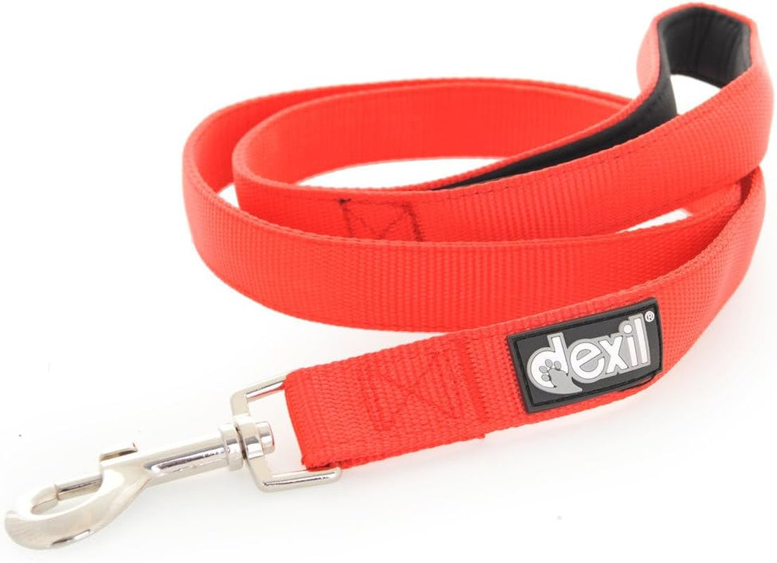 Elite Range Luxury Padded Handle Strong 1.2M 4Ft Pet Dog Lead Leash (Flash Red, 120Cm/4Ft X 25Mm)