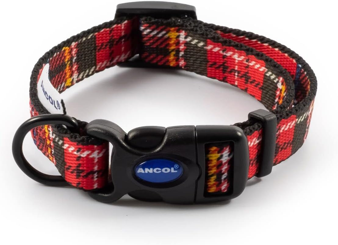 20-30Cm Sml Adj Coll Tartan Re
