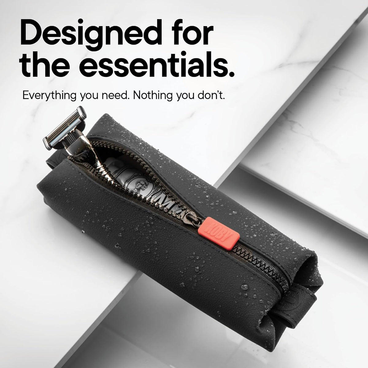 the Koby Dopp Kit Toiletry Bag – Mini 22 X 7 X 5Cm, Charcoal