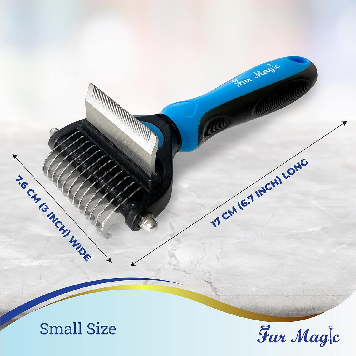 Deshedding & Dematting Tool, 2-In-1 Double-Sided Grooming Brush