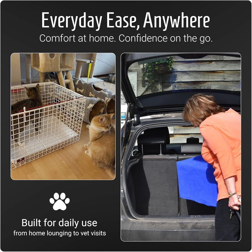 Large Pet Carrier for Travel – Top Opening Pet Crate for Kittens, Cats & Small Dogs – Spacious Mesh Pet Travel Basket – Ideal for Vets, Car Journeys & Catteries – Easy Clean Base