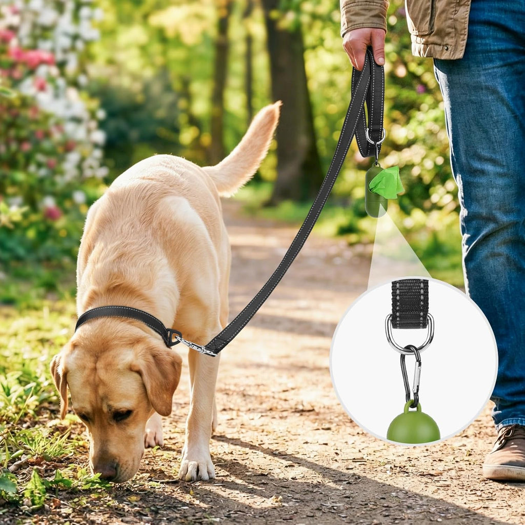 Padded Handle Dog Lead for Small & Medium Dogs, 1.2M X 2Cm, Black