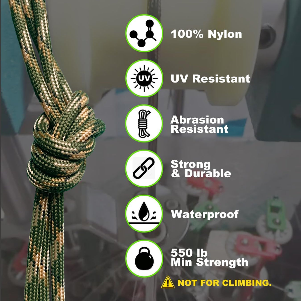4Pcs 19Ft/6 Meters Paracord Rope 7 Inner Strands Nylon Rope 550Lb Breaking Strength for Outdoor Survival Rope, Lanyards, Keychain, Dog Collar, DIY Kit Craft Toy (D4-A-4X19Ft)