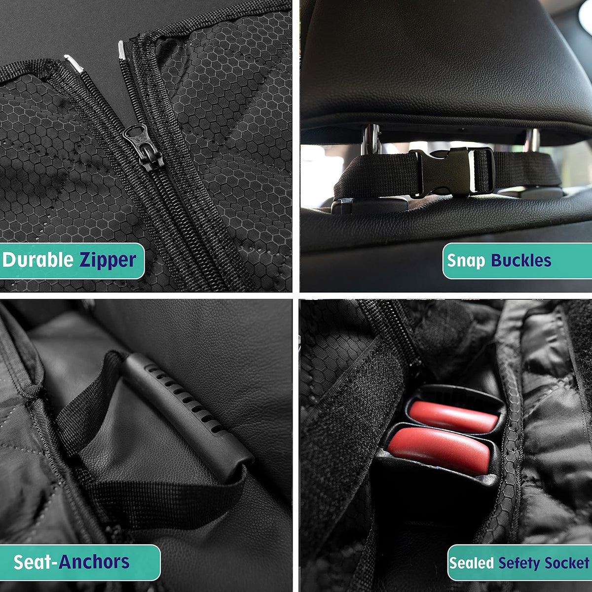 Premium Dog Car Seat Cover with Armrest Opening with ISOFIX 45X133Cm
