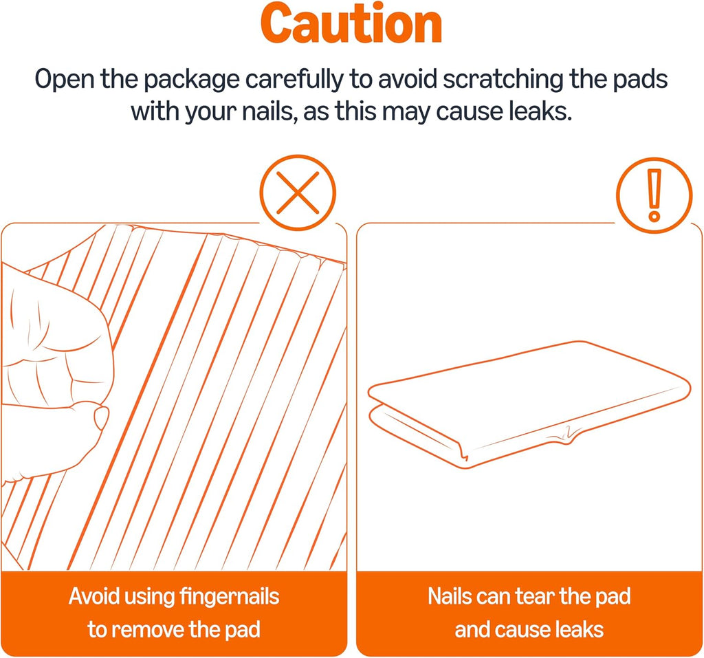 Heavy Duty Dog and Puppy Training Pads, Leakproof with Quick-Dry Surface, Regular, Pack of 50, Blue & White