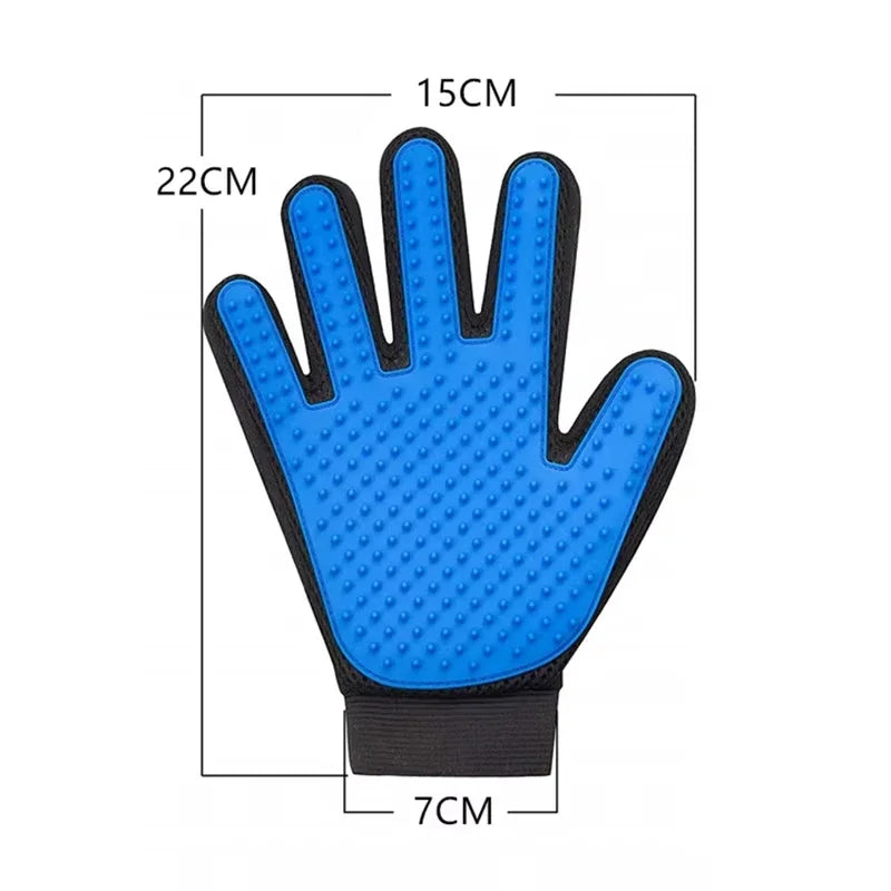 Pet Glove Cat Grooming Glove Cat Hair Deshedding Brush Gloves Dog Comb for Cats Bath Hair Remover Clean Massage Brush for Animal