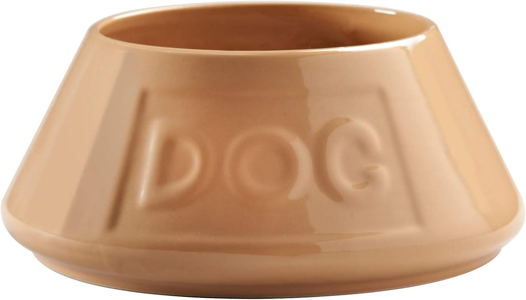 Cane Non Tip Dog Bowl 21 Cm Ceramic Dog Feeding Bowl for Food & Water, Non Slip & anti Spill Pet Bowl, Dishwasher & Freezer Safe