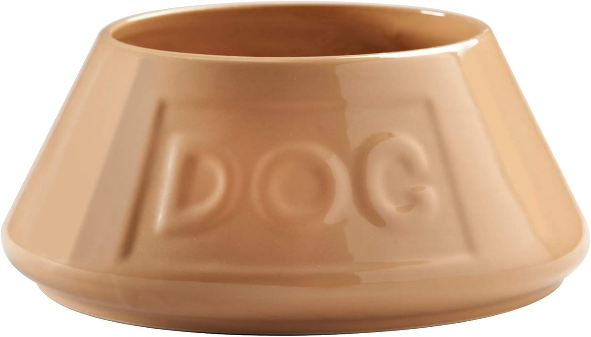Cane Non Tip Dog Bowl 21 Cm Ceramic Dog Feeding Bowl for Food & Water, Non Slip & anti Spill Pet Bowl, Dishwasher & Freezer Safe