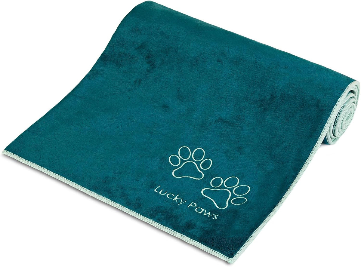 ® UK Dog Towel – Extra Large 140X70Cm Dog Towels – Super Absorbent, Luxuriously Soft, Fast Drying Dog Towels for Drying Dogs – Premium Microfibre Dog Towel (Pack of 1, Teal)